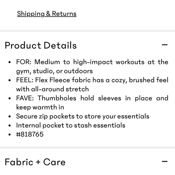 Athleta Unstoppable Fleece Lined Full Zip Jacket Gray XS - Picture 10 of 10